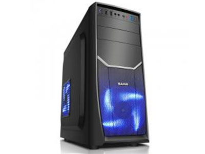 先马SAMA 龙翼战神1(黑)入门游戏机箱(USB3.0,兼容SSD和370mm长显卡,支持背线,立体散热