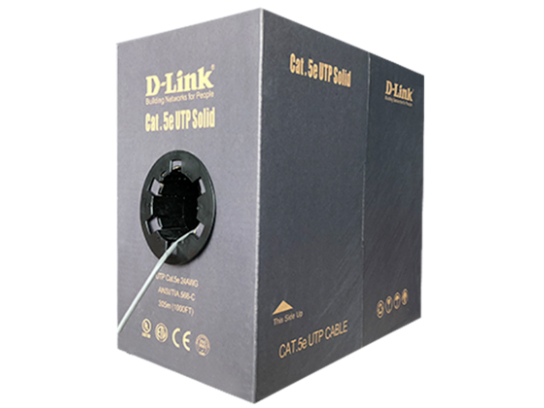 D-link DL-BX-ZJ-CC5EUHY 超五类非屏蔽网线 CAT5E网络箱线 无氧铜 305米