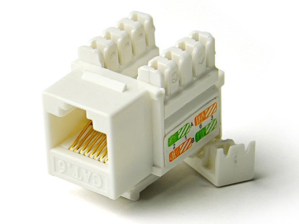 腾飞六类网络模块千兆网线模块6类模块cat6模块 高级镀金模块