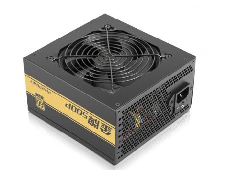 先马SAMA 金牌500P金装版 24K金牌电源(额定500W,80PLUS金牌认证,主动式PFC,军规固态电容