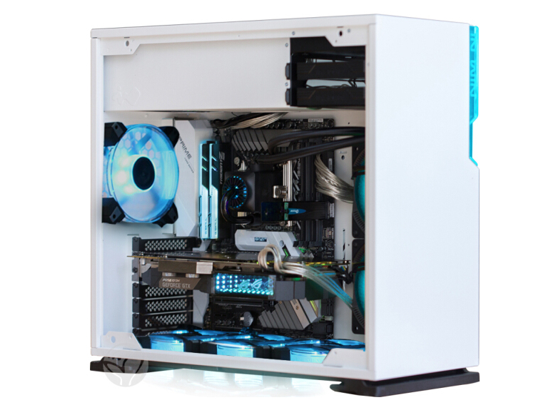 迎广（IN WIN）101 白色 电脑主机箱（支持ATX主板/240水冷排/玻璃侧透/背线/USB3.0*2)