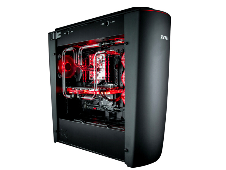 迎广（IN WIN）915 黑色电脑机箱(支持E-ATX主板/360水冷排/侧透/智能升降/ARGB主板同步/USB3.1(Gen 2)*1)