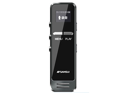 山水  录音笔 隐形降噪学生会议取证专业录音 迷你微型MP3播放器 H-606 8G 黑色
