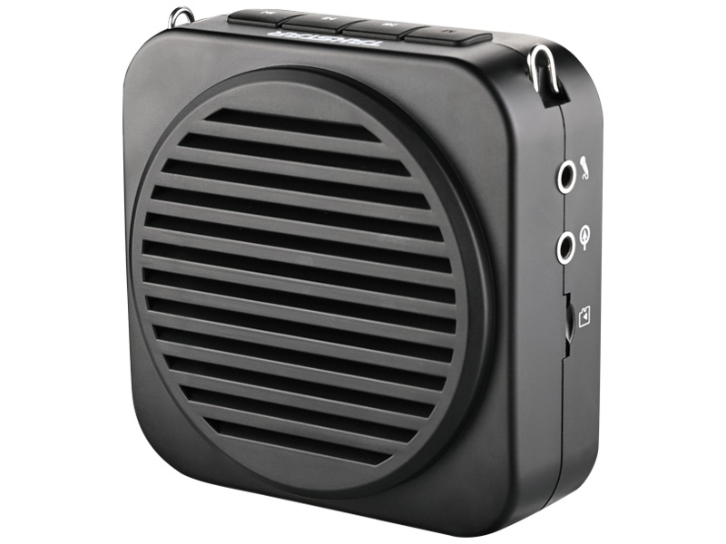 得胜E150便携式扩音器 峰值功率高达10W，覆盖范围更广；具有无线播放、一键录音、单曲循环及语音提示等功能，让您工作无忧；内置大容量锂电池，续航可达10小时以上，待机时间可达96小时。