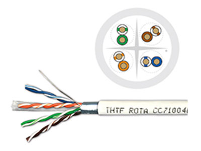 清华同方 6类4对屏蔽双绞线（低烟无卤）  4×2×23AWG   F/UTP  cat  6  250MHz  Cable