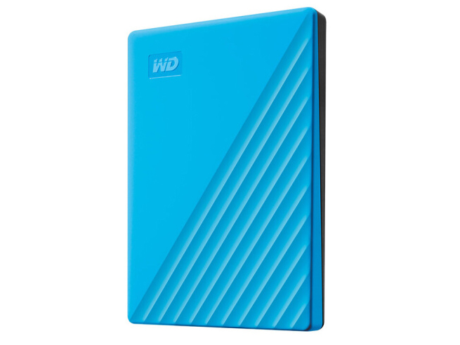 西部数据 WDBYVG0020BBK/BBL/BRD/BWT 2TB USB3.0移动硬盘My Passport随行版 2.5英寸 蓝色(密码保护 自动备份)