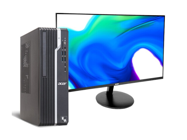 宏碁(Acer)商祺SQX4270 666C 商用办公台式电脑整机 家用电脑（十代i5-10400 8G 512GSSD GT730 2G）27英寸