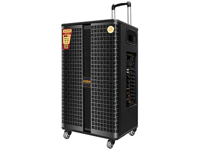 科达  雪豹系列  KD-1009 ”喇叭：10寸120磁+6.5寸100磁中音+80磁头号角高音                             
功率：100W                                无线咪：对频U段双手持纯铝管低功耗无线咪                      频点：200个频点可选            电池：12V4.5Ah铅酸电池”
