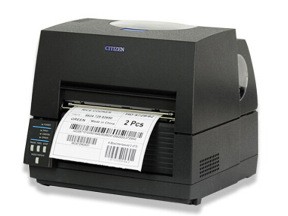 西铁城（CITIZEN）标签打印机 条码打印机 CL-S6621C 宽幅A5标签打印机