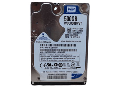 西数 1TB 串口笔记本