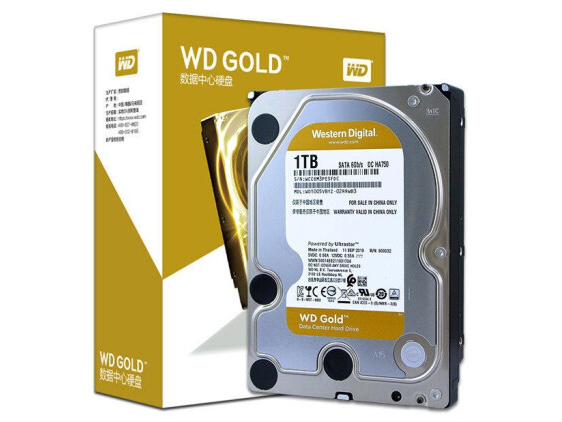 WD西部数据 WD1005VBYZ 企业级金盘1TB 3.5英寸 7200转128M机械硬盘
