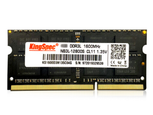 金胜维（KingSpec）笔记本DDR3L低电压内存 单条1.35V 兼容1333 1600MHz 【笔记本DDR3L 1600】4G 笔记本内存条