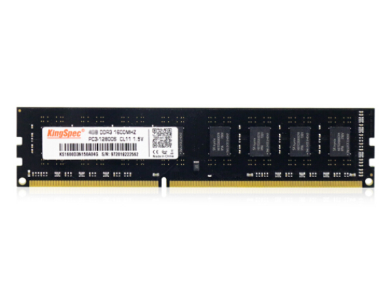 金胜维（KingSpec）台式机DDR3内存条 1600频率 原字颗粒内存 售后三年包换 稳定不蓝屏 【台式机DDR3 1600】 单条【4G】