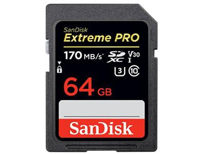 闪迪  64GB SD存储卡 U3 C10 V30 4K 至尊超极速版内存卡