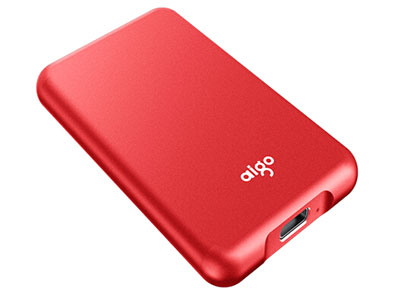 爱国者 1TB USB 3.1 移动硬盘 固态(PSSD) S7 红色 金属抗震防摔 高速传输 海量存储