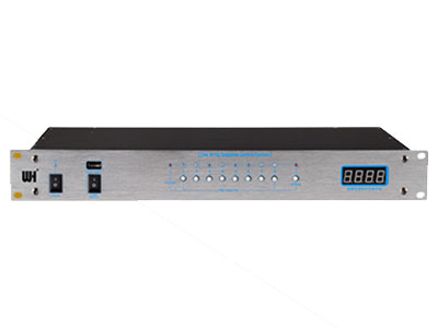 威皇 SP-801 電源時序器 適用于：娛樂工程系列、演出工程系列、會議工程系列(大功率線陣系列，可帶6~7臺1000W~2500W功放);可選配USB線連接電腦控制功能。