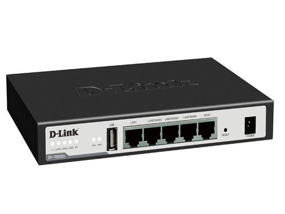 河南安昊新品系列：D-link友讯 DI-7003GV2全千兆多WAN口宽带叠加高效节能企业级行为管理认证路由器AC