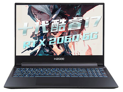 神舟(HASEE)战神Z8-CU7NS 英特尔酷睿i7-10750H RTX2060 6G 15.6英寸144Hz游戏笔记本电脑
