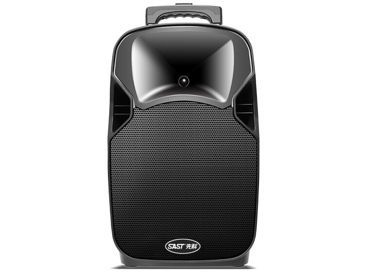 先科(sast)sa-180 便携式移动拉杆户外音响 蓝牙广场舞音箱 带无线