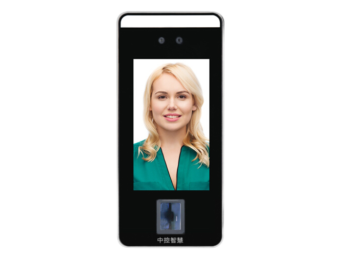 ZKTeco中控 Xface600 动态人脸指纹识别考勤机 毫秒级门禁考勤一体机