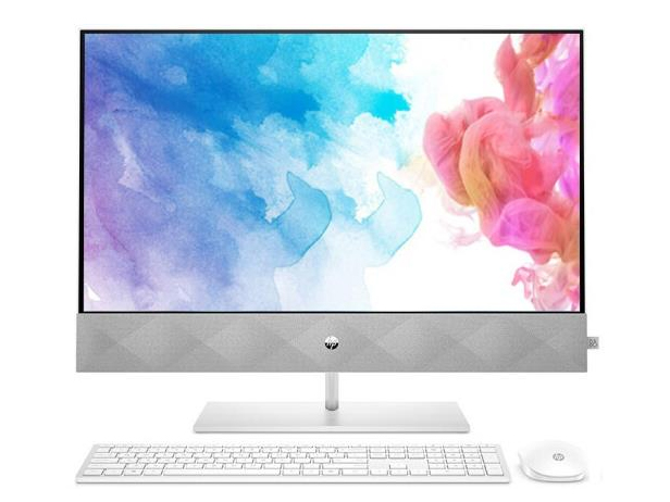 惠普 P27-D074WCN 一体机 i7-10700T/16GB DDR4-2933/2TB+1TB SSD/GTX1650 4GB/-/3 in 1/802.11ac 2x2/BT5/无线/Win10/注册升级3-3-3/White