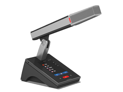 台电  HCS-4891RC/50 主席单元 独创的 MCA_STREAM 数字处理和传输技术
一条 6 芯电缆传输 64 种语言和各种信息
支持48kHz音频采样频率，64通道频率响应均可达30 Hz~20 kHz
长距离传输对音质不会有任何影响
“环形手拉手”连接，系统更可靠
分机单元麦克风增益和EQ独立可调
会议主机具有光纤接口，使得远距离的会议室合并成为现实
主机与电脑用TCP/IP连接方式
可实现会议系统的远程控制，远程诊断和升级
内置多路的内部通讯功能
系统电源可通过中控系统进行集中控制管理
多种方式的会议室合并/