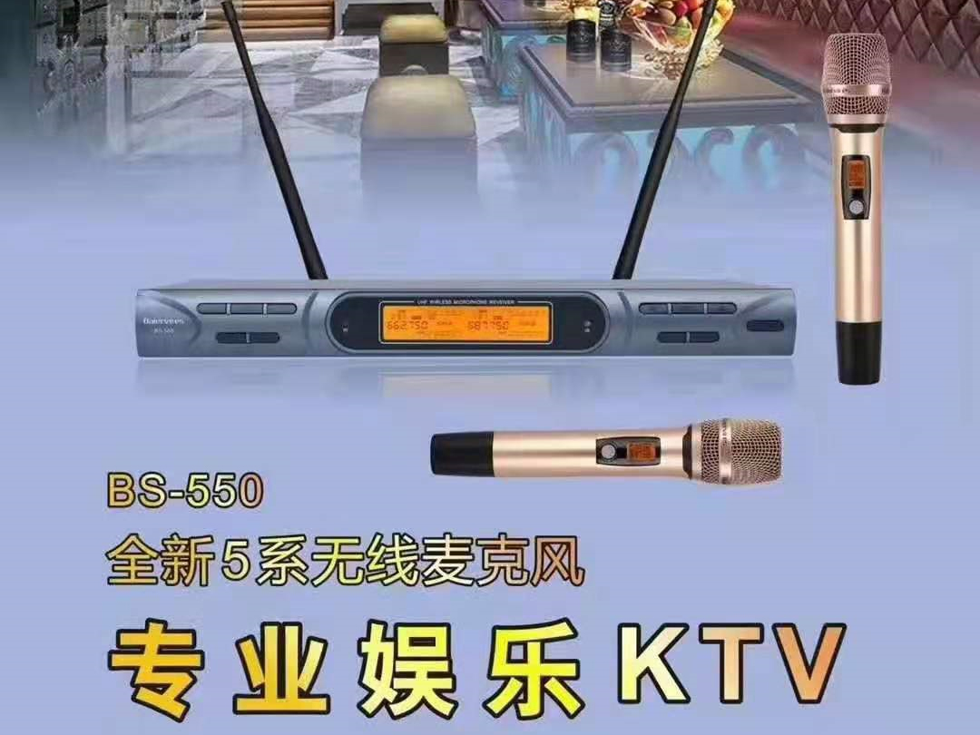 拜爾 BS-550 無線麥克風 專業娛樂KTV 杜絕串頻 音色更保真更細膩