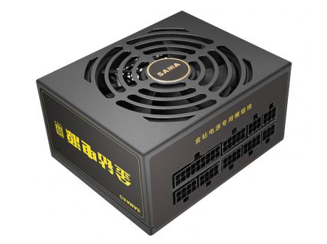 先马SAMA 金钻650M 精品电源(SFX电源,额定650W,80PLUS金牌认证,全能模组电源,固态电容)