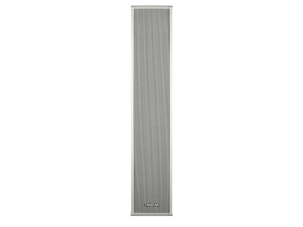 得胜 EBS-100W 防水广播音柱 适合在各种户外场合（商场、小区、车站、学校、公园、企业单位等）壁挂全天候使用