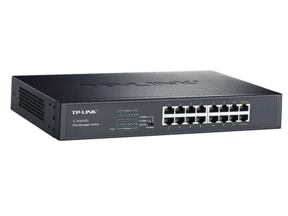 TP-LINK 云交换TL-SG2016D 16口全千兆Web网管 云管理交换机 
