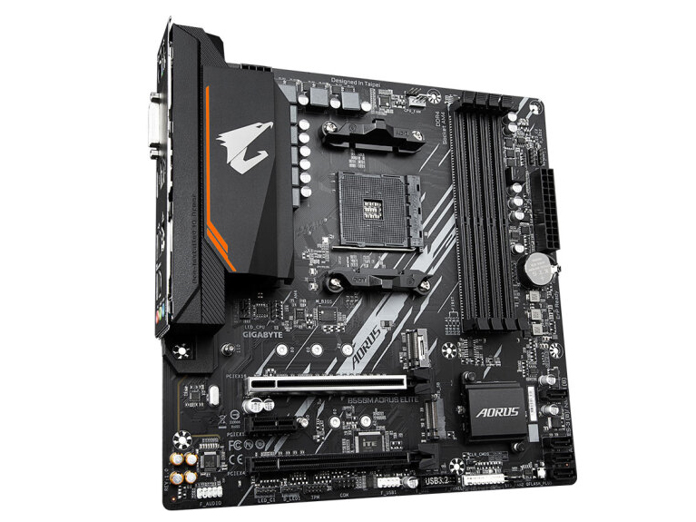技嘉主板/B550M AORUS ELITE（DVI+HDMI+2M.2）