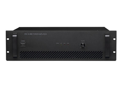 HiVi惠威	后极A-650	功率放大器 ”1、提供 100V/70V 定压输出及 4～16Ω 定阻输出；
2、开关机防冲击喇叭；
3、1组背景音乐信号输入口、1组紧急音频信号输入口；
4、支持短路及DC-24V强切控制方式（HiVi惠威专利产品）；
5、温度保护、过载保护、短路保护。
额定输出功率 650W 
功 耗 1500W 
输入灵敏度 0.775V （非平衡）
信噪比 ≥80dB（计权）
总谐波失真 ≤0.5\%  
频率响应 80Hz-18KHz（±3dB）
输出调整率 