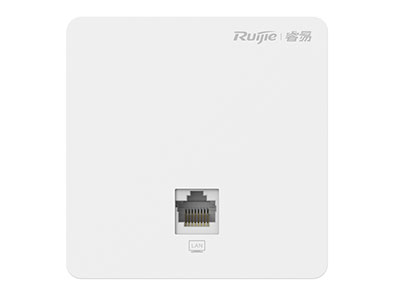 睿易  RG-RAP1200(F)	1300M雙頻面板AP，標配典雅白上蓋，標準86mm面板盒尺寸，含一個前置百兆下聯口和一個后置百兆上聯口。內置天線，支持802.11b/g/n和802.11a/n/ac Wave1/Wave2，支持AP與路由兩種工作模式，支持睿易一體化組網，支持“睿易”APP管理，PoE供電。（適配10*RG-EAP102(F)系列彩殼）
