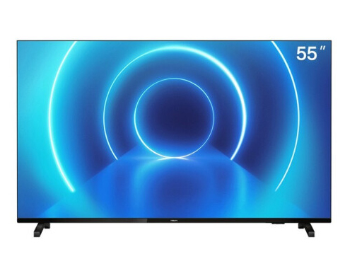 飞利浦电视 55PUF7255/T3 55英寸全面屏4K高清智能网络液晶电视机 黑色