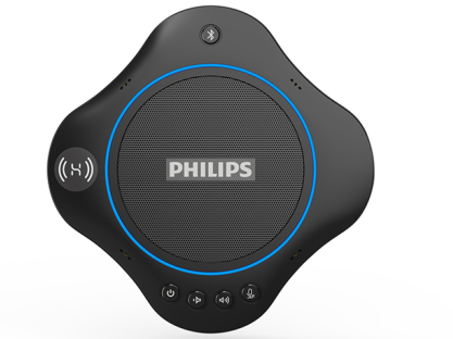 飛利浦PHILIPS PSE0500 鴻蒙版 視頻會議全向麥克風 藍牙無線USB桌面揚聲器