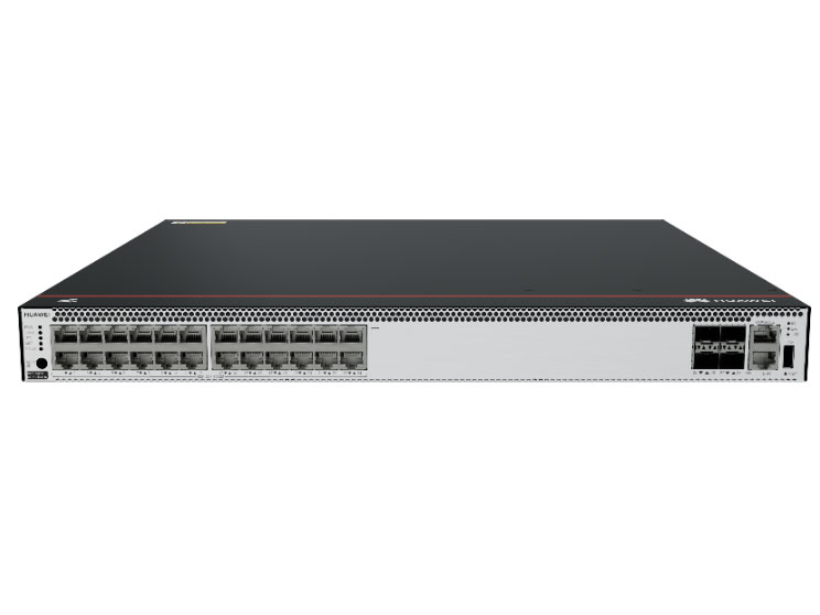 华为  eKitEngine S5731S-H24T4S-A (24个10/100/1000BASE-T以太网端口,4个千兆SFP,支持双电源,含1个交流电源) - 交换容量1.28Tbps/12.8Tbps；包转发率126Mpps