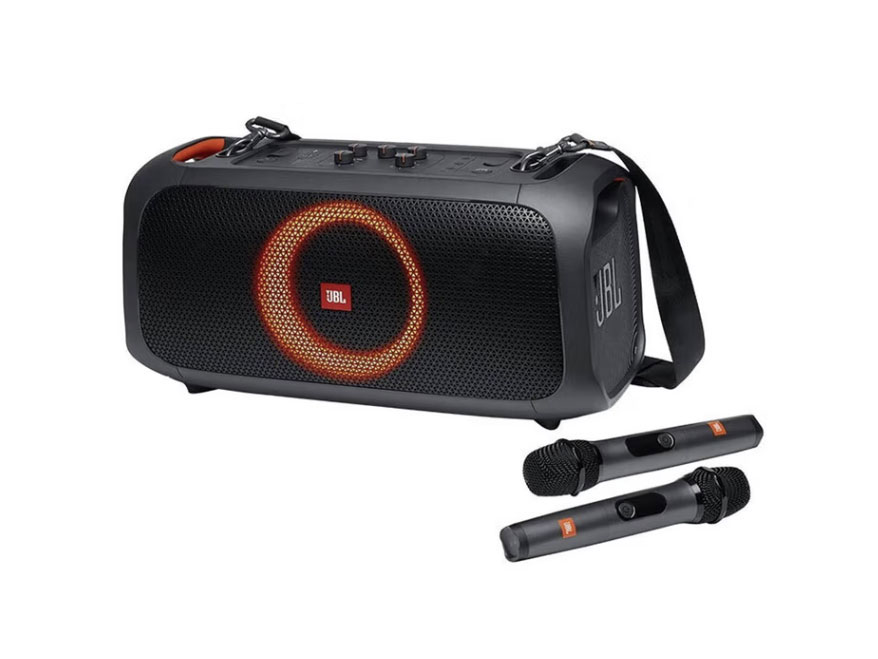 JBL PARTYBOX ON-THE-GO音响音箱家庭影院家庭KTV卡拉OK套装便携音箱无线麦克风广场音箱拉杆音箱