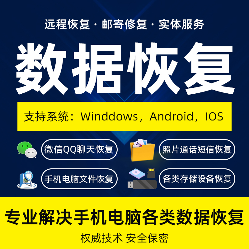 數據恢復類型各社交平臺聊天記錄 手機電腦視頻照片等