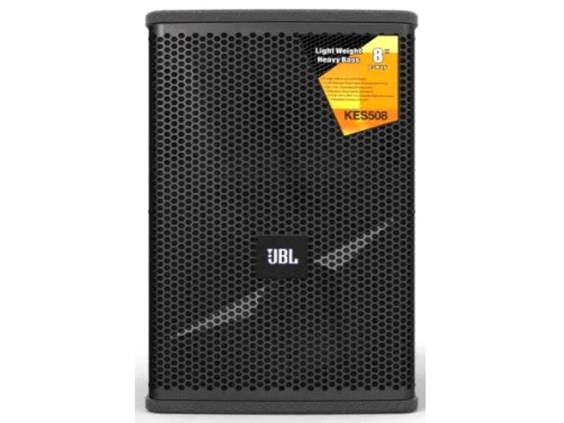 JBL型号：KES508/KES510/KES512/KES515 是一款小型全频扬声器系统，倒相管设计位于前方面板，配合可旋转恒指向性号角，满足更多安装环境。适合用于小型房间扩声。体积极为小巧，声音清晰明亮，有合适的低频切除频率，满足高质量音乐重放需求，同时可以匹配超低频扬声器以获得更加优良的低频响应，更加满足多场景的使用。