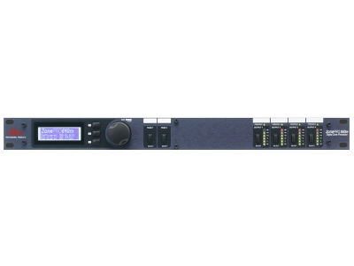 DBX型号：640M音频处理器矩阵 6输入/4输出（共6个-（4）平衡麦克风/线路输入，（2）不平衡RCA输入对；4通道模拟输出） 前面板有4个独立的六段LED光管输出仪表，可显示-30至+20 dBu阈值 前面板具有LCD屏显示功能，有关源选择、页面控制、区域音量和静音的信息等 每个输入通道提供EQ均衡，麦克风输入通道还提供两个具有压缩、陷波滤波、自动增益控制、反馈抑制（AFS）、噪声门等DSP插入模块选择功能； 每个输出通道提供EQ均衡、带通滤波、分频、限制、输出动态范围选择和输出延迟功能等模块选择功能； 麦克风输入提供+15VDC幻想电源的开关和增益旋转； 具备集连功能接口（允许总线前六个通道与另一台ZonePRO设备通道共享）； 具备1个以太网接口，可用于设备配置、控制、监测和控制其他设备功能； 具备1个第三方控制系统RS-232接口； 可选配ZC控制器（最多允许12个控制器），实现墙面面板控制； 材质采用冷轧钢板制成结构、铝阳极化面板； 标准19”机架安装，高1U。  采样率：48kHz； 频率响应：20Hz–20kHz，±0.5dB； 动态范围：>109dB A加权，>106dB未加权，22kHz BW； 共模抑制比：>40dB，通常大于55dB@1kHz； THD+N：+4dBu、1kHz、0dB增益时，典型值为0.003%； 串扰：> 80dB典型； 输入阻抗（标准）：>50kΩ平衡，>25kΩ不平衡，射频滤波； 输出阻抗：120Ω平衡，60Ω不平衡； 最大输入电平：+20dBu（Mic/Line），+12dBu（RCA）； 最大输出电平：+20dBu； 延迟时间：0.6 ms； 工作电压：AC 100 V 50/60Hz，AC 120 V 60Hz，AC 230V 50/60Hz； 功耗：29W； 外形尺寸（高×宽×深）：45mm×483mm×197mm； 安全机构认证：UL 60065，IEC 60065，E 60065，EN 55013。