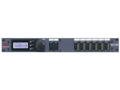 DBX型号：1260M音频处理器矩阵 12输入/6输出（共12个-（6）平衡麦克风/线路输入，（4）不平衡RCA输入对，一个S/PDIF输入；6通道模拟输出） 前面板有6个独立的六段LED光管输出仪表，可显示-30至+20 dBu阈值 前面板具有LCD屏显示功能，有关源选择、页面控制、区域音量和静音的信息等 每个输入通道提供EQ均衡，麦克风输入通道还提供两个具有压缩、陷波滤波、自动增益控制、反馈抑制（AFS）、噪声门等DSP插入模块选择功能； 每个输出通道提供EQ均衡、带通滤波、分频、限制、输出动态范围选择和输出延迟功能等模块选择功能； 麦克风输入提供+15VDC幻想电源的开关和增益旋转； 具备集连功能接口（允许总线前六个通道与另一台ZonePRO设备通道共享）； 具备1个以太网接口，可用于设备配置、控制、监测和控制其他设备功能； 具备1个第三方控制系统RS-232接口； 可选配ZC控制器（最多允许12个控制器），实现墙面面板控制； 材质采用冷轧钢板制成结构、铝阳极化面板； 标准19”机架安装，高1U。  采样率：48kHz； 频率响应：20Hz–20kHz，±0.5dB； 动态范围：>110dB A加权，>107dB未加权，22kHz BW； 共模抑制比：>40dB，通常大于55dB@1kHz； THD+N：+4dBu、1kHz、0dB增益时，典型值为0.003%； 串扰：> 80dB典型； 输入阻抗（标准）：>50kΩ平衡，>25kΩ不平衡，射频滤波； 输出阻抗：120Ω平衡，60Ω不平衡； 最大输入电平：+20dBu（Mic/Line），+12dBu（RCA）； 最大输出电平：+20dBu； 延迟时间：0.8 ms； 工作电压：AC 100-240 V，50/60Hz； 功耗：27W； 外形尺寸（高×宽×深）：45mm×483mm×197mm； 安全机构认证：UL 60065，IEC 60065，E 60065，EN 55013。