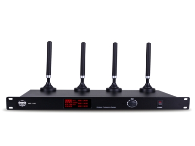 BBS型号：WS-5100  无线会议主机  载波频段       UHF603-630MHz 调制方式       FM 工作有效距离   60米 振荡发方式     PLL相位锁定频率合成 灵敏度         在偏移度等于25KHz,输入6dBv时，S/N>60dB 频带宽度       30MHz 最大偏移度     ±45KHz 综合S/N比     >105dB 综合T.H.D