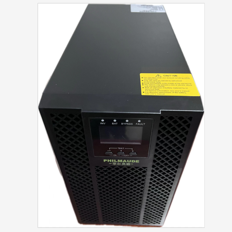 菲尔莫德UPS  PHMD-E-1110KL长机（单主机）；10KVA=10KW；输入/输出电压：220/220；输出功率因数1、需外接16只电池使用；具有自动开机、标配RS232、EPO、USB接口；液晶显示屏