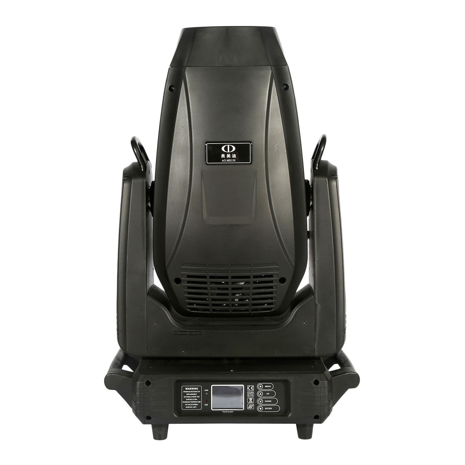 LED三合一摇头灯输入电压/频率：AC100V-240V,50/60Hz。  额定功率：950W/1050W。  光  源：使用高亮度大功率700W或800W 白光LED 1个。  光源色温：8000K/6500K，寿命：20,000小时。  CRI：GL6≥74 / GL6H≥90。  光斑均匀度：90%。  光束角度：5°-50°，可变焦透镜，线性放大、缩小功能。  控制通道：2种通道模式，35/42个国际标准DMX512通道。  运行模式：声控，自走，主从，DMX512。  颜色盘：6个固定式色片+白光，半色效果，色片可任意定位，带双向旋转的彩虹效果图案。  2个图案盘：固定图案盘：8个固定图案片+白圆，带图案抖动功能，  旋转图案盘：6个插拔式的旋转图案片+白圆，带图案抖动和图案任意定位功能。  棱  镜：2个棱镜，一个3棱镜一个排镜，棱镜可以双向旋转，选择速度可调；  调  焦：自动对焦，2米至无限远的清晰度调节。  雾  化：内置雾化镜可生成柔化效果调节，0%~100%线性雾化。  频  闪：1-25次/秒超高速频闪效果，可选择随机频闪及脉冲频闪。  调  光：0-100%线性调光。  光  圈：5%~100%顺滑调整。  水平/垂直：水平540°,垂直270°，16Bit精度扫描，自动回位纠正功能  功率因素PF≥0.98。  显示；液晶屏显示；  复位检测设置：长按菜单键和确认键锁住水平垂直扫描复位，可支持灯具在航空箱箱内即完成复位检测。  软件  7个内置程序可供选择。  软件升级：通过DMX数据线方便、快捷升级软件。  可从控台完成更改DMX地址码，机器重设，声控模式的转换等功能。  显示灯泡使用时间，方便客户及时了解灯泡使用情况。  其他功能  RDM功能。  智能节能，可在不开光的情况下（Dimmer全关），LED光源将自动熄灭。  产品尺寸：  底座:长50cm*宽34.5cm*高14cm  灯体:长46cm*宽36cm*高67cm  整灯高度:81cm  纸箱包装尺寸：77?74?68Cm  净重42Kg  毛重52kg