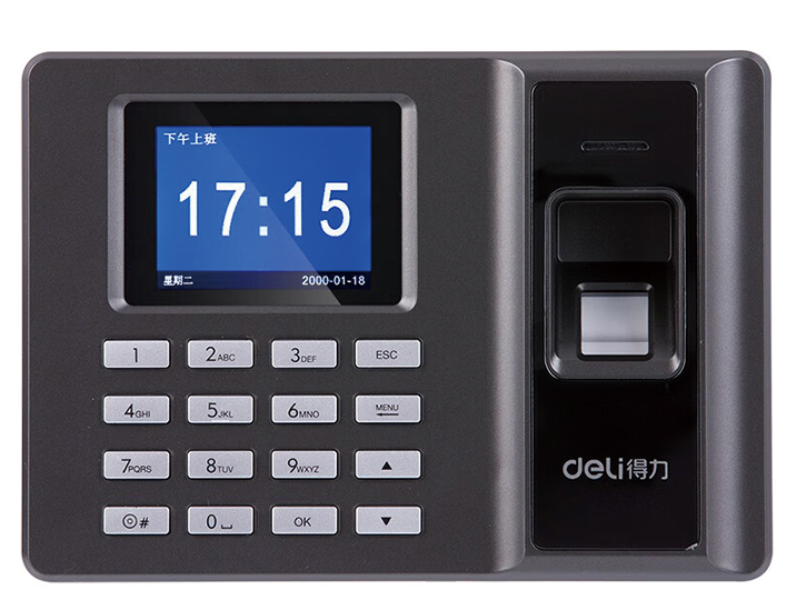 得力（deli） 考勤机家用办公指纹考勤机 2250Z（1000枚指纹容量）
