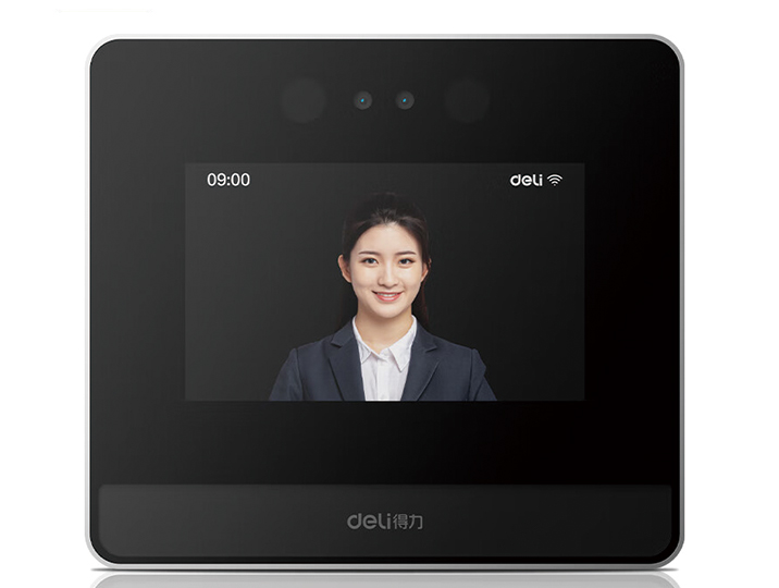得力 智能云考勤机 打卡考勤机 掌静脉识别打卡机 动态人脸 wifi联网 远程管理智能云考勤机DL-D5P