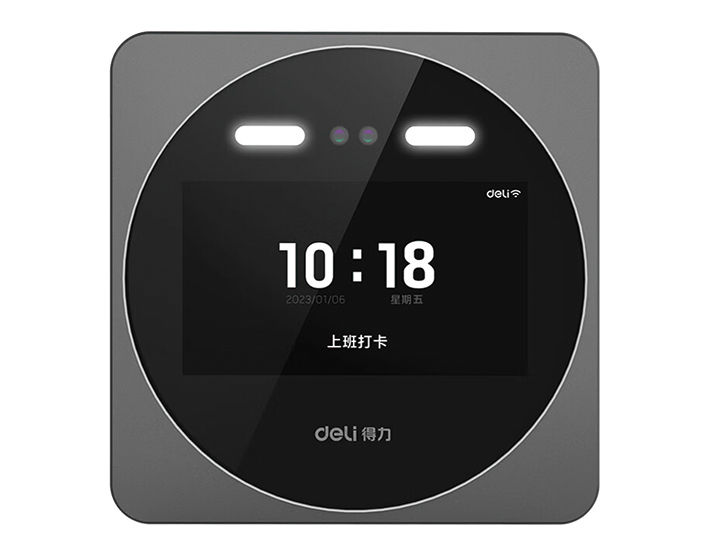 得力智能云考勤机 动态人脸识别打卡机 wifi联网 在线管理 实时查看 防照片视频打卡 DL-D7E