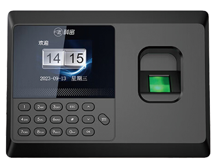 科密E101指纹考勤机 免软件彩屏打卡器打卡机上下班签到自动生成自助报表U盘下载2.4英寸免驱动E101 科密E101 1000指纹500密码10万记录