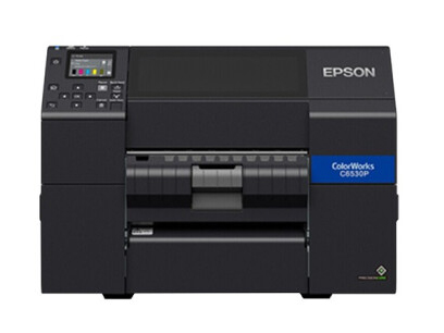 愛普生（EPSON） CW-C6530P 工業彩色標簽打印機 8英寸A4寬幅自動剝離 桌面型數碼標簽機 卷筒不干膠噴墨打印