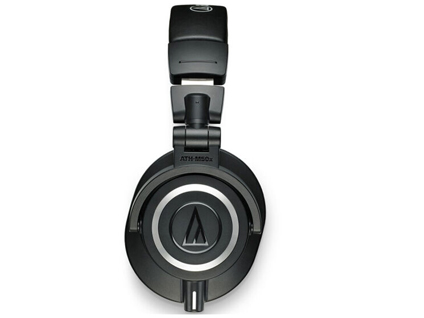 铁三角（Audio-technica） ATH-M50x头戴式监听耳机可折叠专业全封闭音乐 M50X黑色（赠耳机包+耳机架）